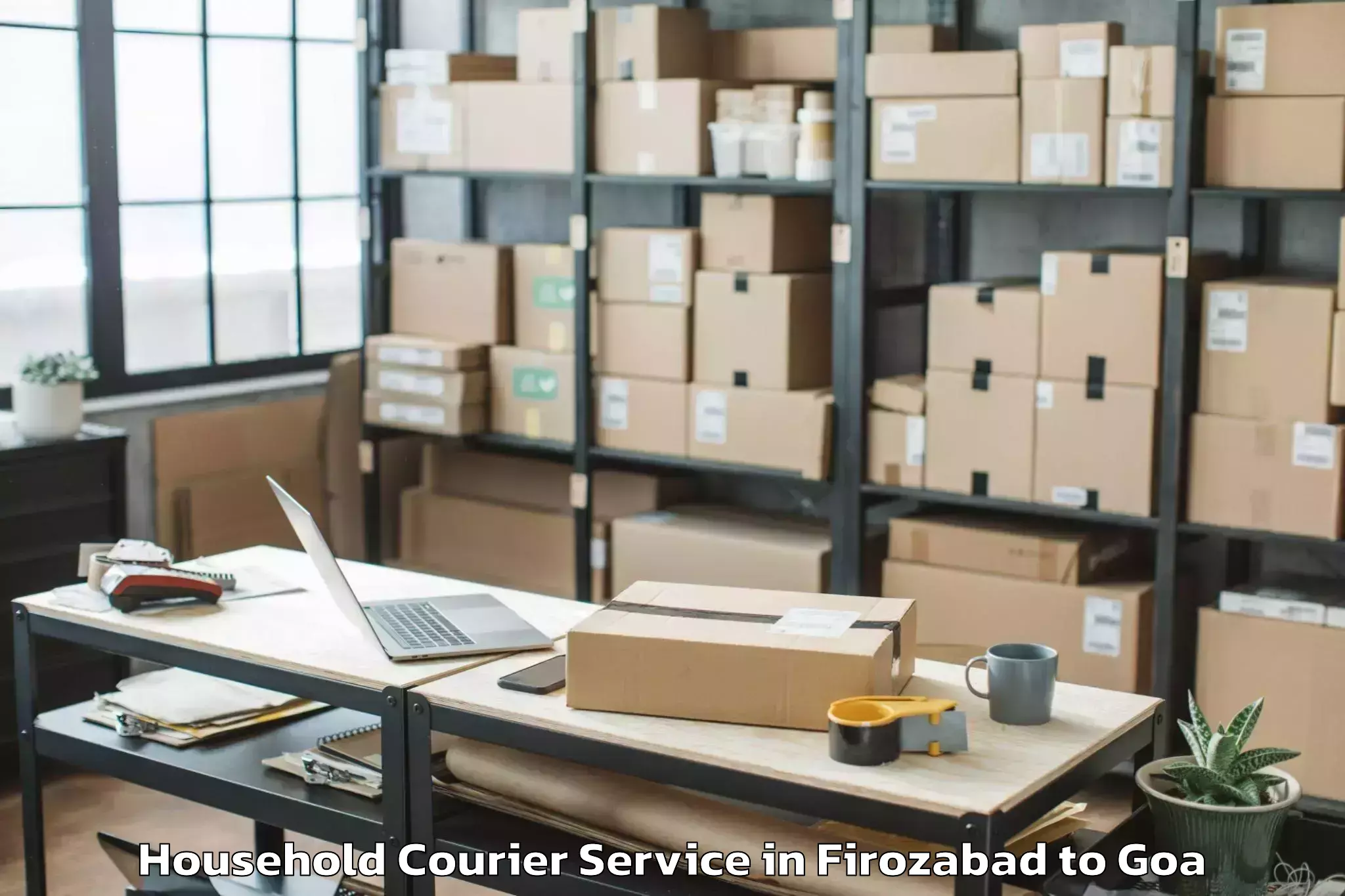 Expert Firozabad to Davorlim Household Courier